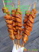 特色口味烤面筋过程学习、烤面筋学习内容、陕西特色小吃