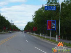 京承高速后沙峪泗上出口至罗马湖环岛道旗发布