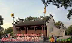 徽派建筑室外效果图制作,3D效果图制作,设计案例,奥彩效果图