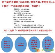 团队个性定制：专为您定制不同性质的拓展培训方案