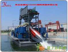 专业生产优质水上选金专用设备-挖沙选金船，抽沙选金船1846