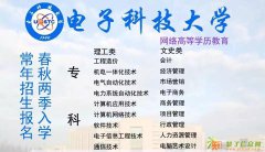 电子科技大学联合财经大学网络教育学院招生中