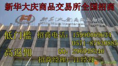 低门槛高返佣新华大庆全国火爆招商中