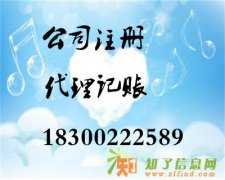 免费企业注册,大学生创业咨询,代理记账