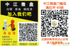 推荐现货贵金属微盘，中江微盘机构编码23719招经纪人代理