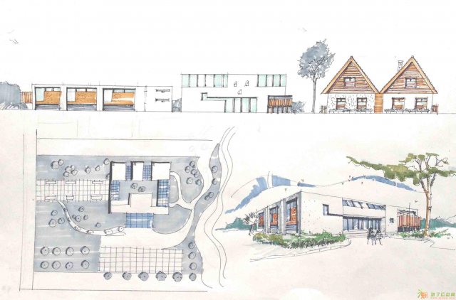 深圳南山区深大西门建筑景观规划室内考研快题手绘培训