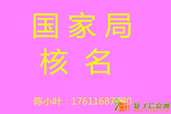 中字头企业名称的办理