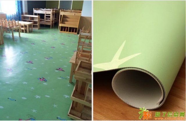 荔枝纹运动地板场地专用地胶PVC塑胶卷材地垫