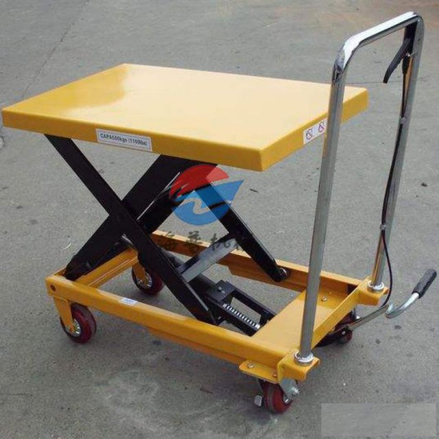 扬州手动液压平台小型升降机海普厂家直销