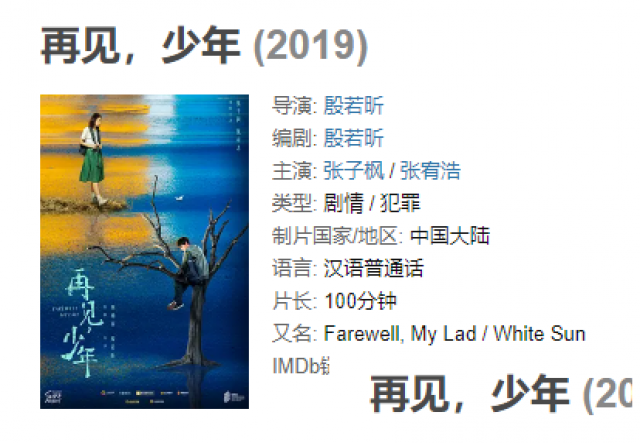 张子枫全新佳作再见少年能否再创国产青春片热潮