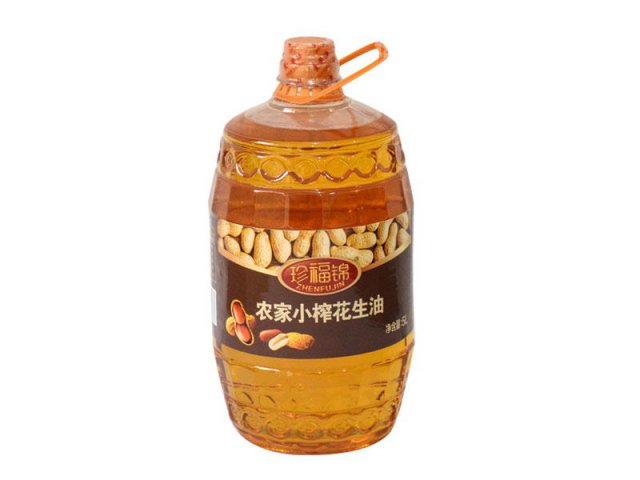 供应珍福锦花生油压榨一级5L花生油山东孙鹏商贸