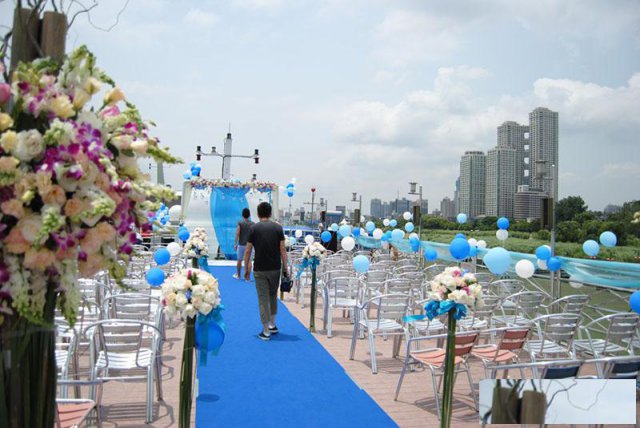 上海浦江游览晚宴集团会议用船200人豪华游轮婚宴婚礼