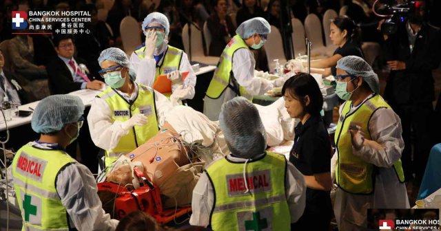 一个网络，所有区域，泰国曼谷医院救援中心