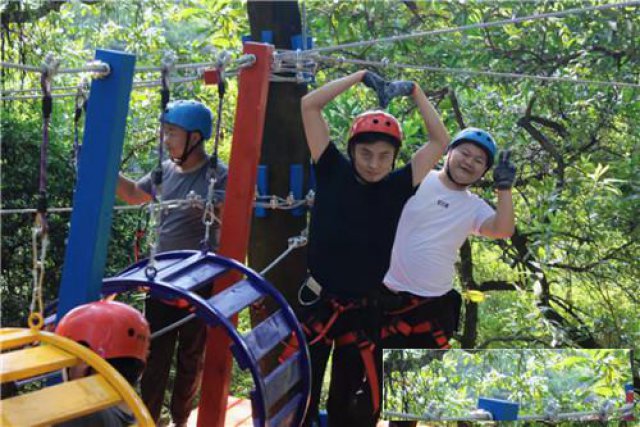 广州白云区三元里街道国庆黄金周可以玩丛林飞跃的基地