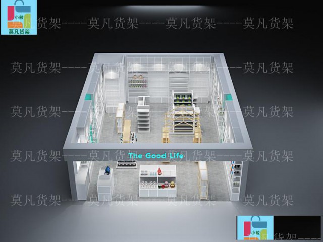 莫凡货架布局陈列-饰品货架空间陈列形象设计