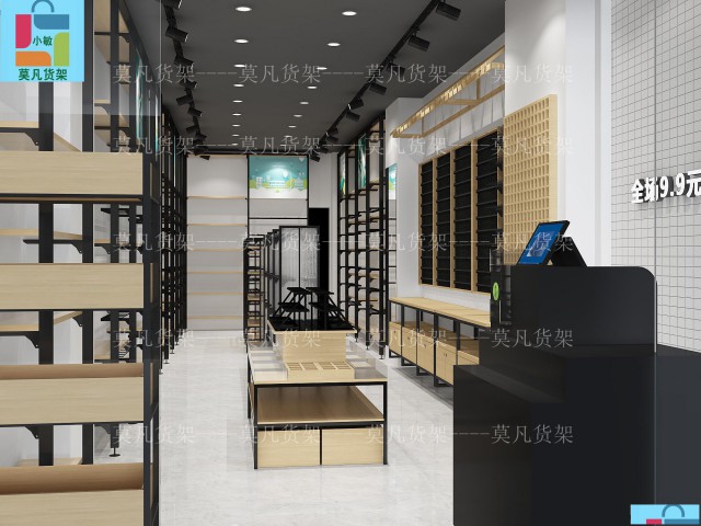 昆明文具店货架不同主题场景体验独特设计