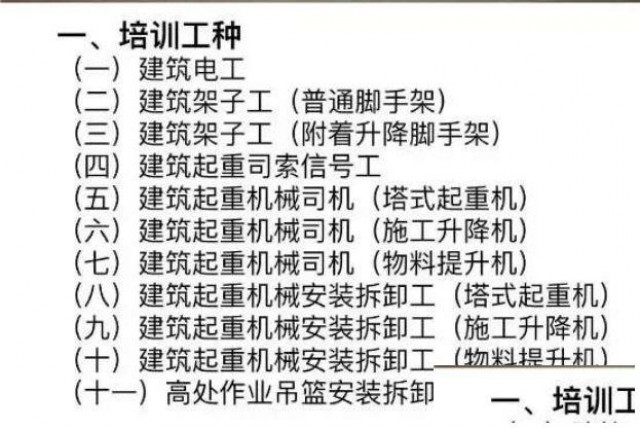 咸阳住建局建筑电工塔吊司机考证培训在哪里