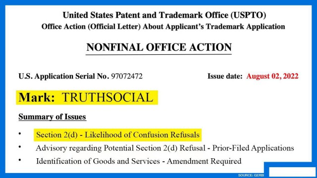 唐纳德特朗普的商标申请为何会被拒绝？