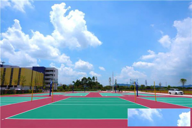 硅PU篮球场施工中会遇到的问题及解决方案