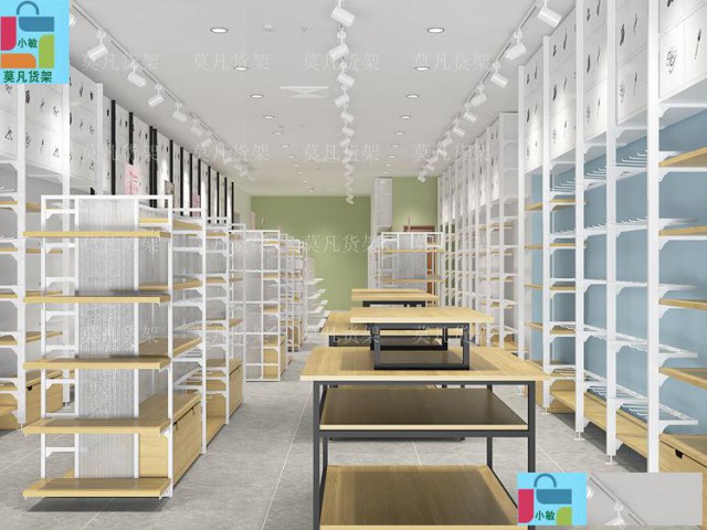 龙口百货店展示架展厅可看-莫凡货架实力厂家