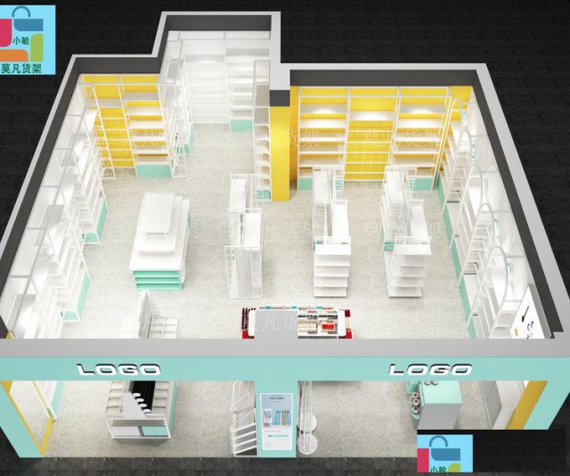 莫凡货架厂家满足时尚需求-百货店陈列架优化空间布局