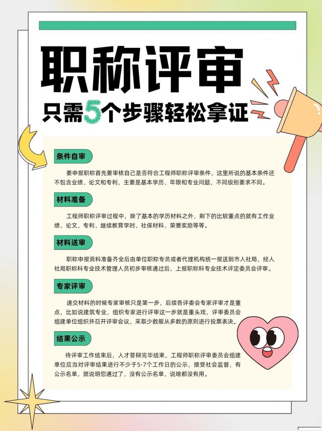 职称评审只需5个步骤就能轻松拿证！
