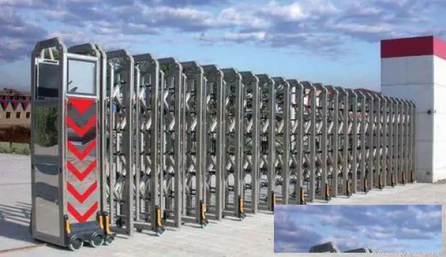 铝合金遥控伸缩门拦车杆电动道闸遥控电动门直销