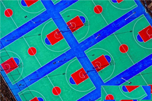 无溶剂硅PU球场材料养护有什么讲究？