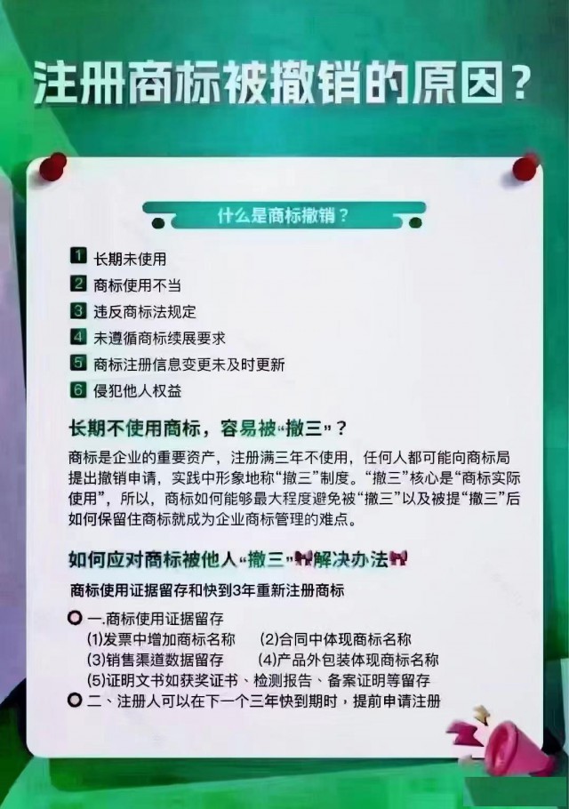 好端端的商标怎么能被撤销呢