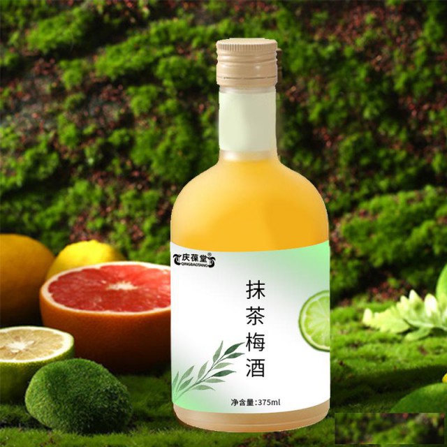 抹茶梅酒代加工贴牌定制OEM/odm