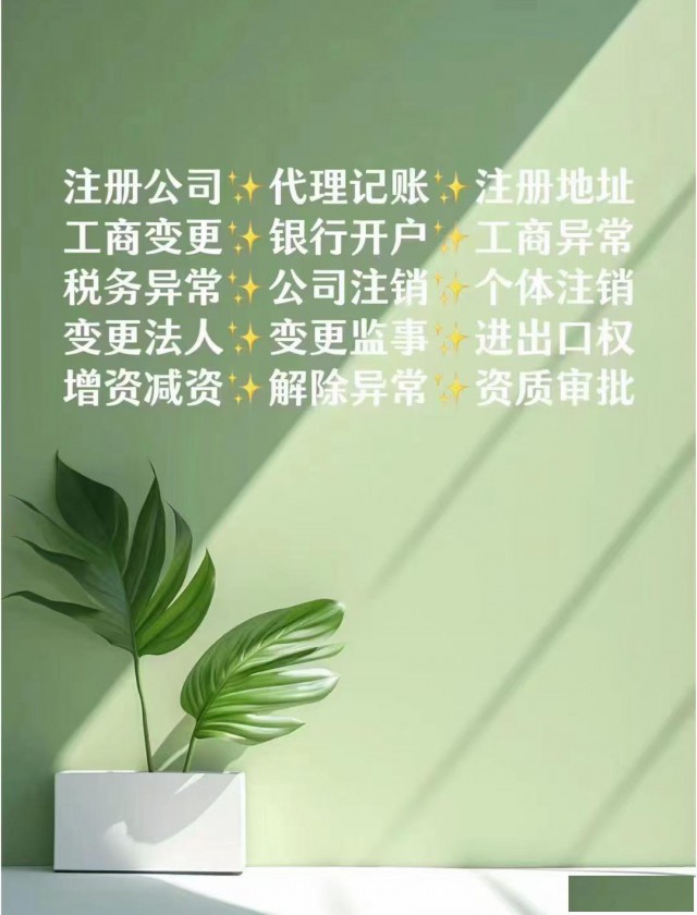 专业提供代理记账业务