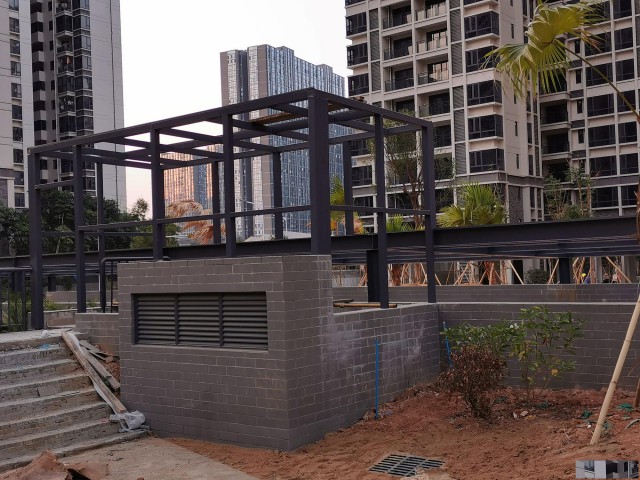 白云钢结构雨棚制作搭建_广州番禺停车棚搭建制作安装公司