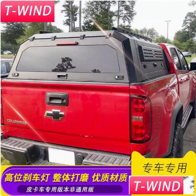 雪佛莱ZR2卡罗拉多锰钢皮卡三开门分体高盖后箱盖改装件