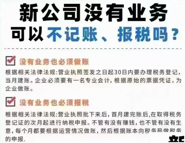 苏州新注册公司没业务是否可以不申报