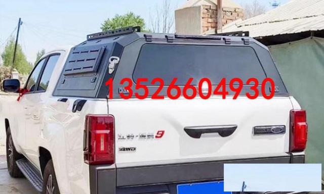 江铃域虎7域虎9皮卡车分体二代锰钢三开门高盖后箱盖改装件