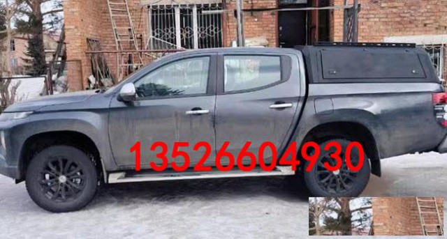 三菱tritonl200皮卡车锰钢三开门高盖后箱盖子改装