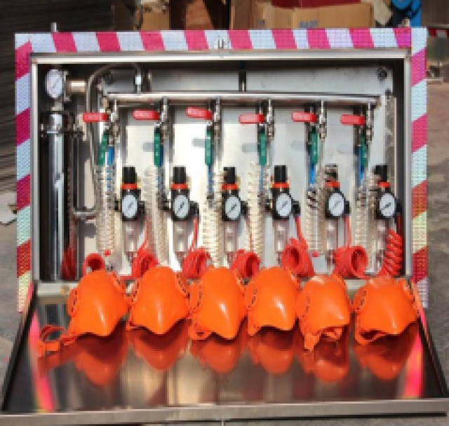 ZYJ压风自救装置这方盒子外型并排八个不占多余空间