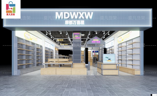 饰品百货货架设计美学与开放式陈列展示