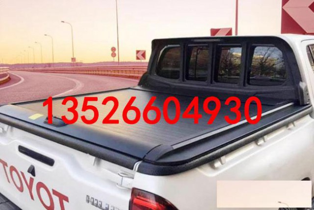 海拉克斯中东版hilux皮卡车手动拉帘卷帘平板盖改装