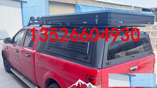 金龙卡威k1皮卡车后斗锰钢三开门高盖后箱盖尾箱盖改装件