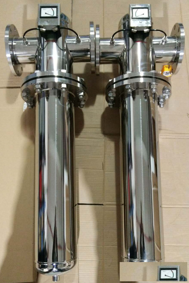 压缩空气过滤除菌氮气氧气除水不锈钢除菌过滤器