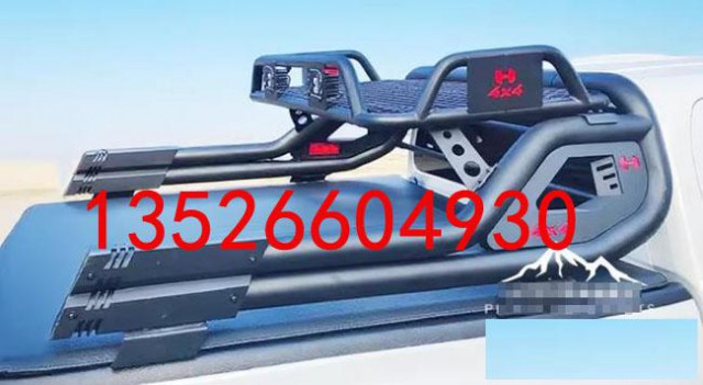 长城炮海拉克斯hilux皮卡车双筒龙门架带筐防滚架护栏