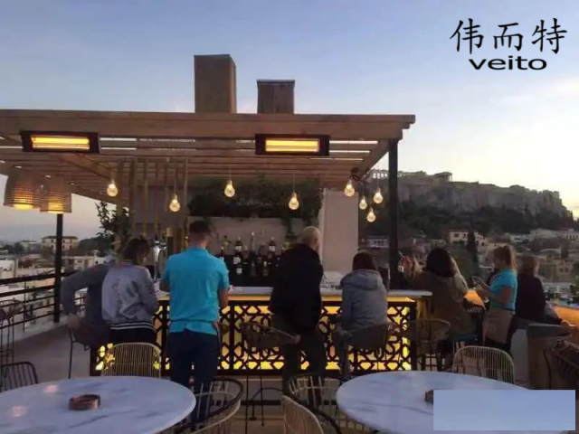 希腊天台餐厅如何用伟而特户外取暖器把淡季变成旺季