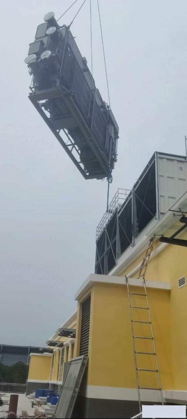 北京人工起重搬运水处理设备机组吊装