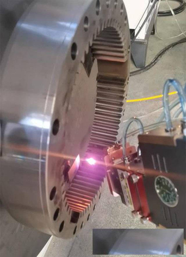 齿圈齿面激光淬火修复加工