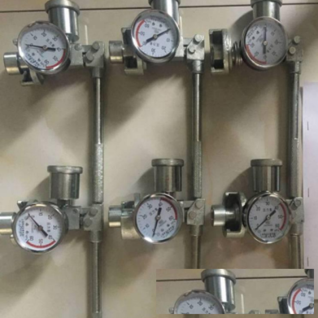 SY-40单体增压型液压支柱测力计指针记录不同时间段