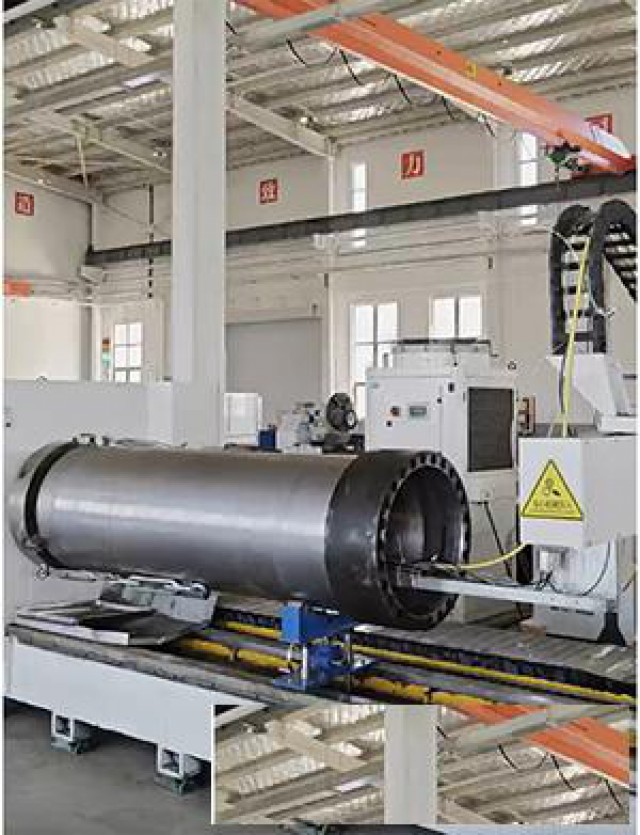 钢筒内外壁激光熔覆修复加工技术