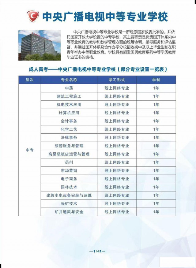 电大中专火热报名中