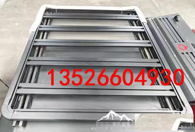 长城炮金刚炮皮卡车三开门盖顶铝合金行李平台架改装