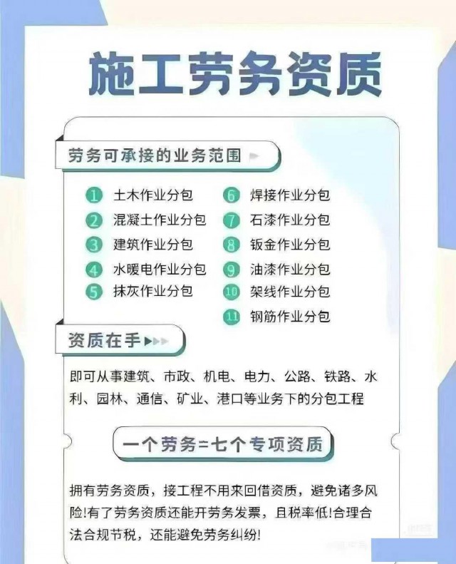 办理施工劳务资质